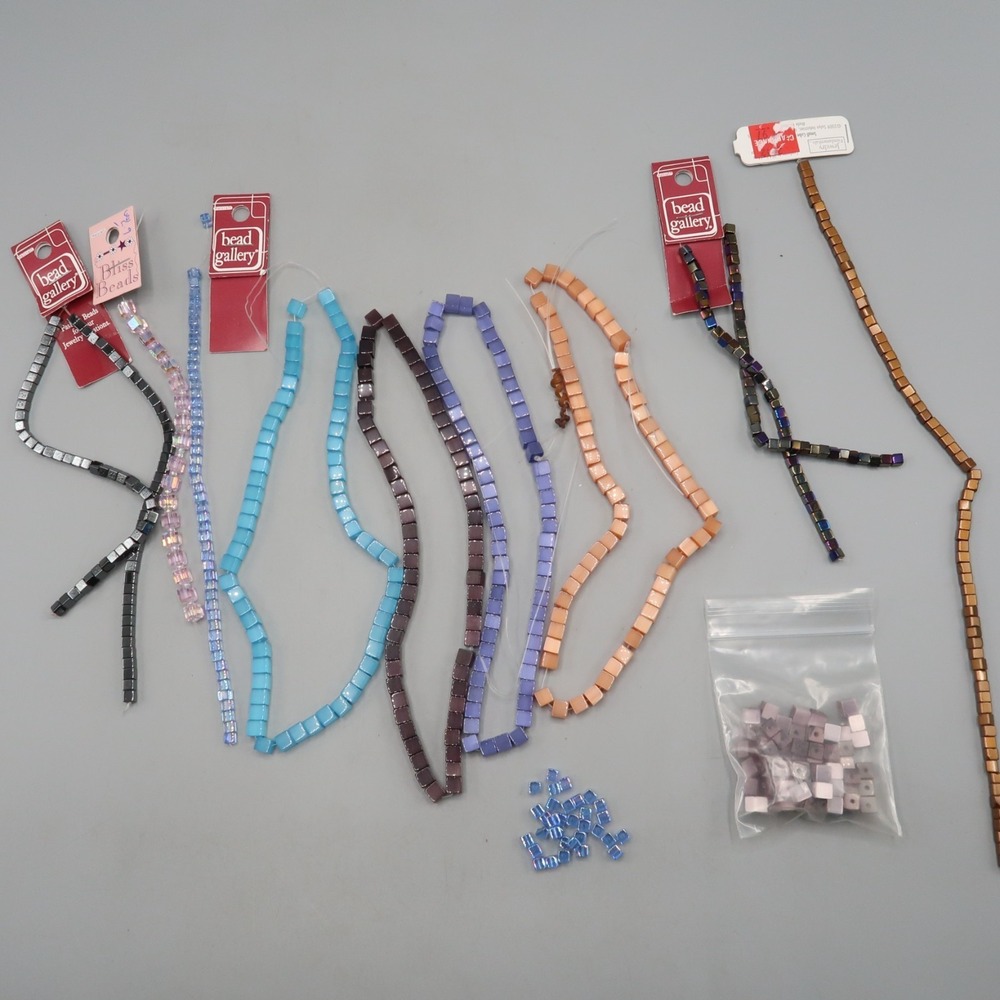 Bead Gallery Mix Color Lot Plastic Square DIY‎ jewelry craft